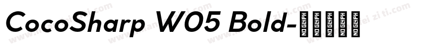 CocoSharp W05 Bold字体转换